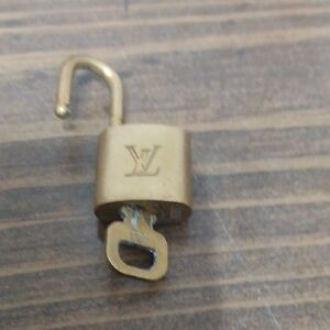 Louis Vuitton Gold-Tone LV Padlock with Key FINAL PRICE